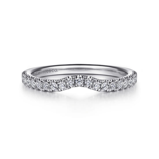 Gabriel - 14K White Gold Diamond Matching Wedding Band Gabriel - 14K White Gold Diamond Matching Wedding Band