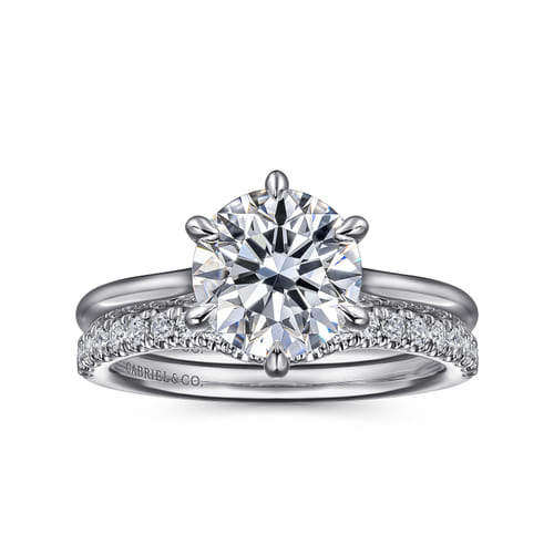 14K White Gold Diamond Matching Wedding Band 14K White Gold Diamond Matching Wedding Band