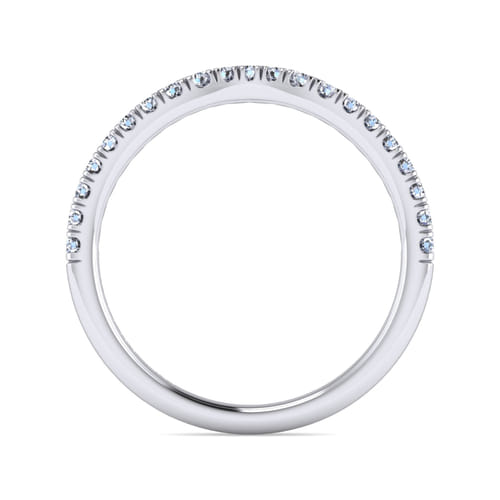 14K White Gold Diamond Matching Wedding Band