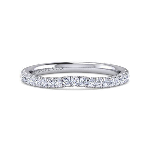 14K White Gold Diamond Matching Wedding Band