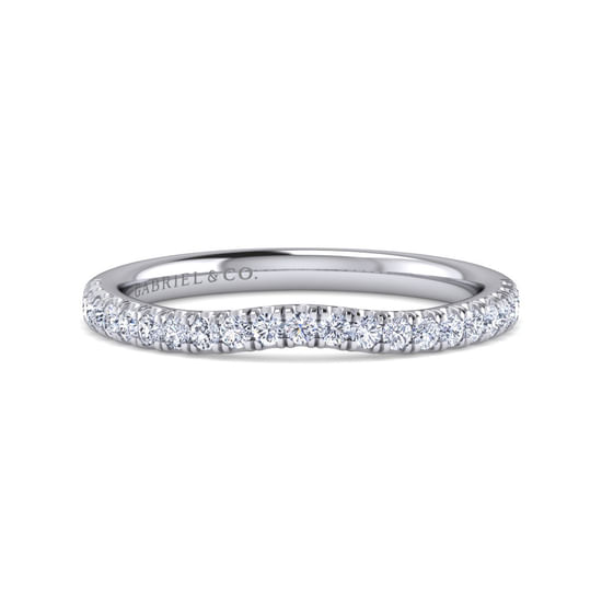 Gabriel - 14K White Gold Diamond Matching Wedding Band