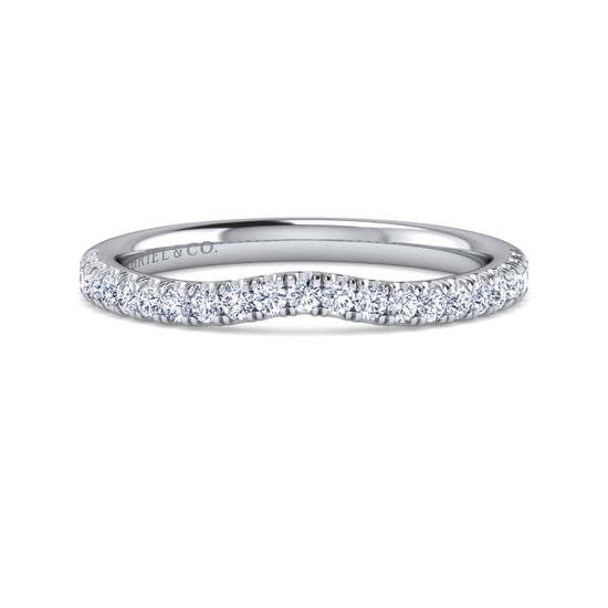 Gabriel - 14K White Gold Diamond Matching Wedding Band