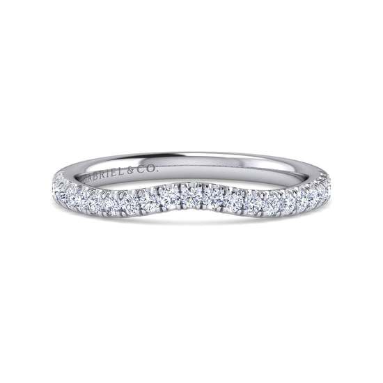 Gabriel - 14K White Gold Diamond Matching Wedding Band