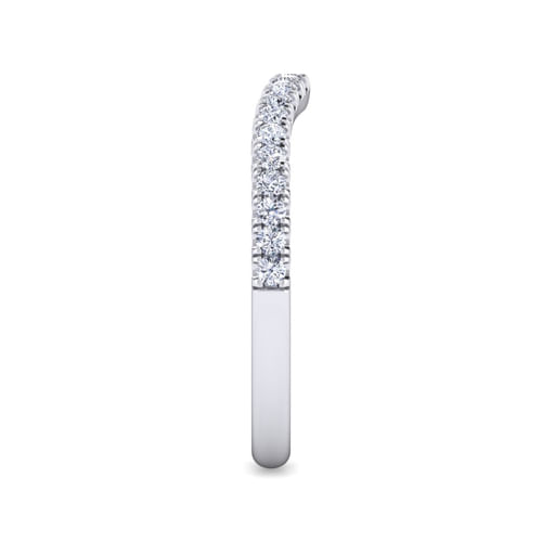 14K White Gold Diamond Matching Wedding Band