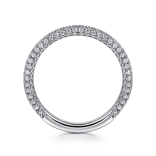 14K White Gold Diamond Matching Wedding Band