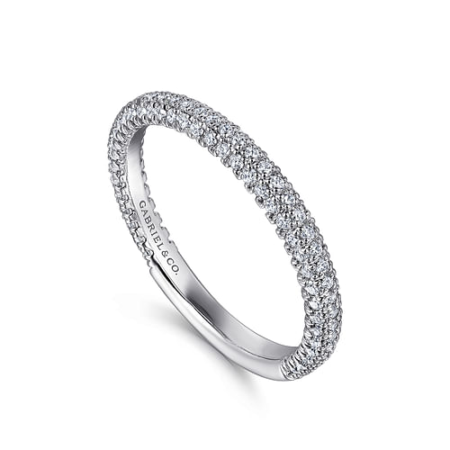 14K White Gold Diamond Matching Wedding Band