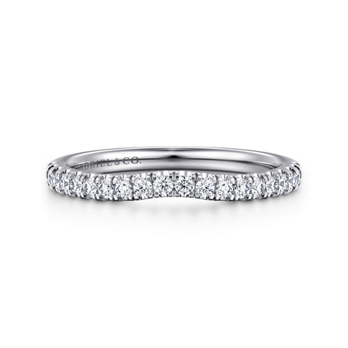14K White Gold Diamond Matching Wedding Band