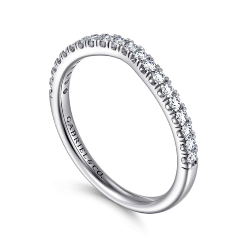 14K White Gold Diamond Matching Wedding Band