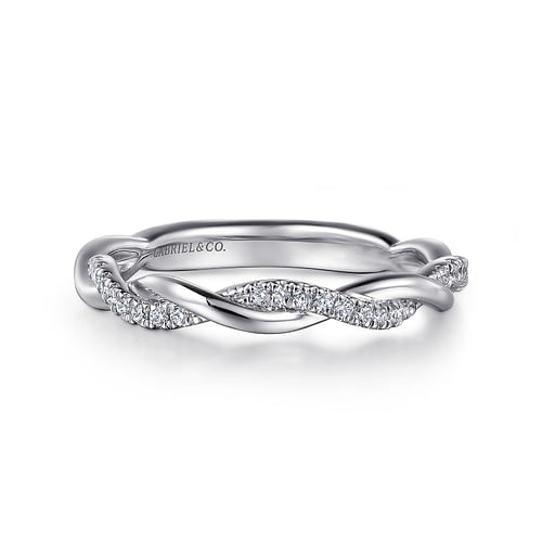 14K White Gold Diamond Matching Wedding Band