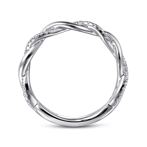 14K White Gold Diamond Matching Wedding Band