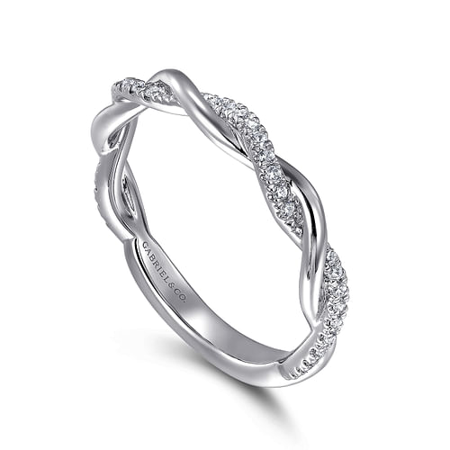 14K White Gold Diamond Matching Wedding Band