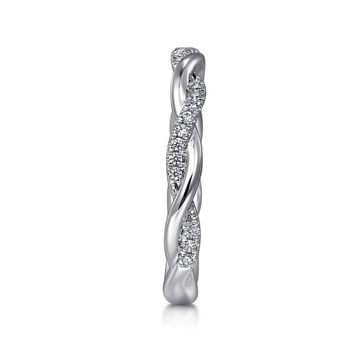 14K White Gold Diamond Matching Wedding Band