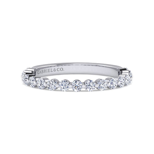 14K White Gold Diamond Matching Wedding Band