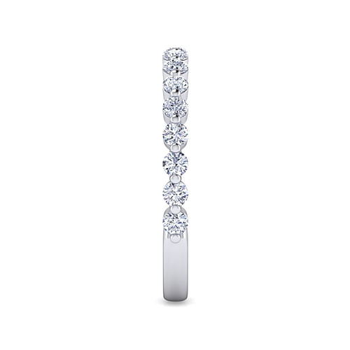 14K White Gold Diamond Matching Wedding Band