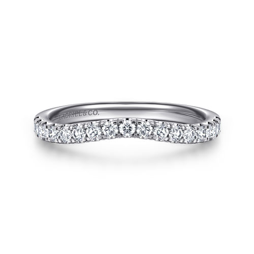 14K White Gold Diamond Matching Wedding Band