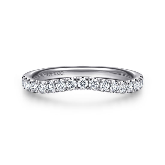 Gabriel - 14K White Gold Diamond Matching Wedding Band