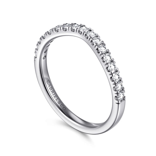 14K White Gold Diamond Matching Wedding Band