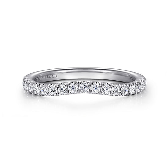 Gabriel - 14K White Gold Diamond Matching Wedding Band