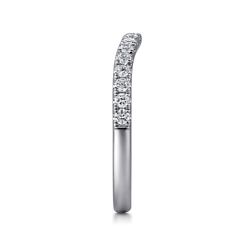 14K White Gold Diamond Matching Wedding Band