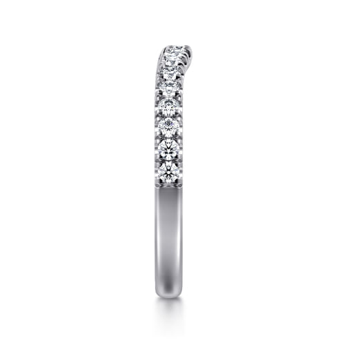14K White Gold Diamond Matching Wedding Band