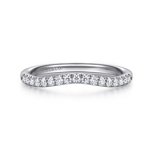 14K White Gold Diamond Matching Wedding Band