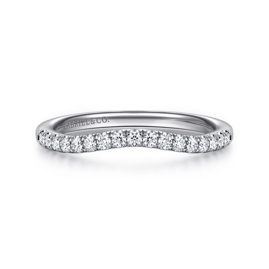 Gabriel - 14K White Gold Diamond Matching Wedding Band