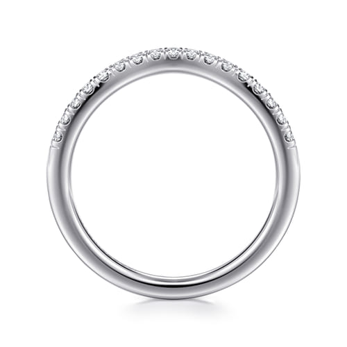 14K White Gold Diamond Matching Wedding Band