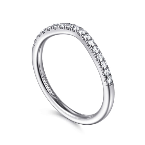 14K White Gold Diamond Matching Wedding Band