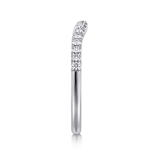14K White Gold Diamond Matching Wedding Band