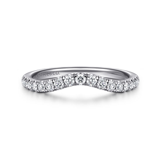 Gabriel - 14K White Gold Diamond Matching Wedding Band