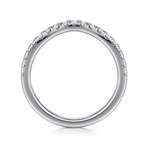 14K White Gold Diamond Matching Wedding Band