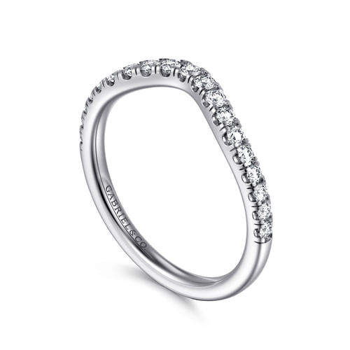 14K White Gold Diamond Matching Wedding Band