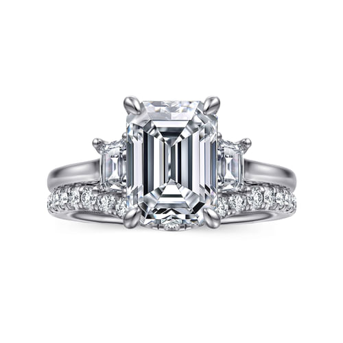 14K White Gold Diamond Matching Wedding Band
