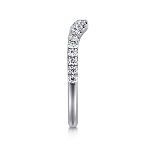 14K White Gold Diamond Matching Wedding Band