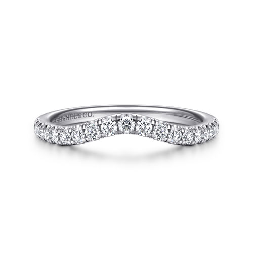14K White Gold Diamond Matching Wedding Band