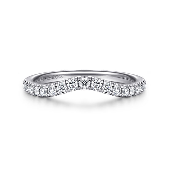 Gabriel - 14K White Gold Diamond Matching Wedding Band