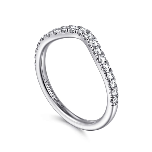 14K White Gold Diamond Matching Wedding Band
