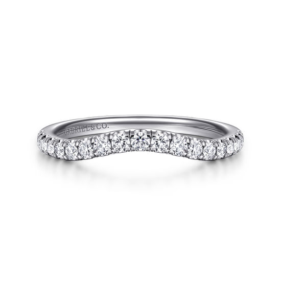 Gabriel - 14K White Gold Diamond Matching Wedding Band