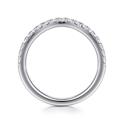 14K White Gold Diamond Matching Wedding Band
