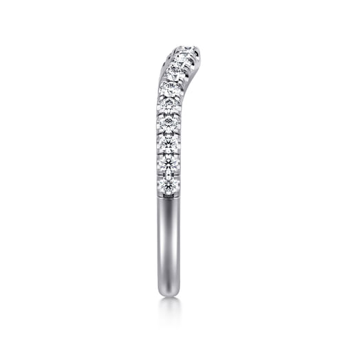 14K White Gold Diamond Matching Wedding Band