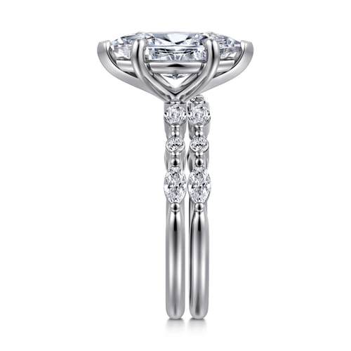 14K White Gold Diamond Matching Wedding Band