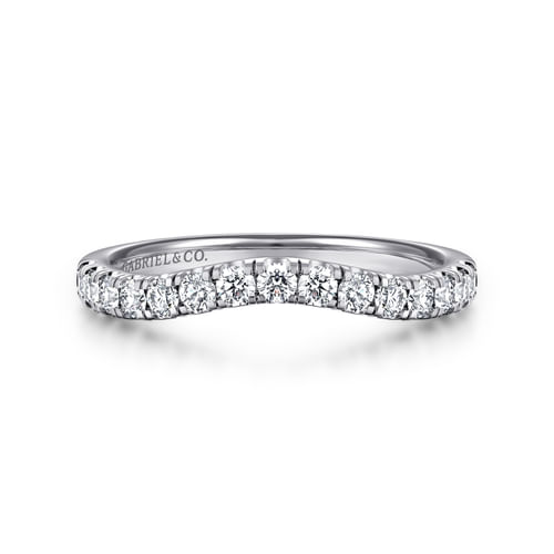 14K White Gold Diamond Matching Wedding Band