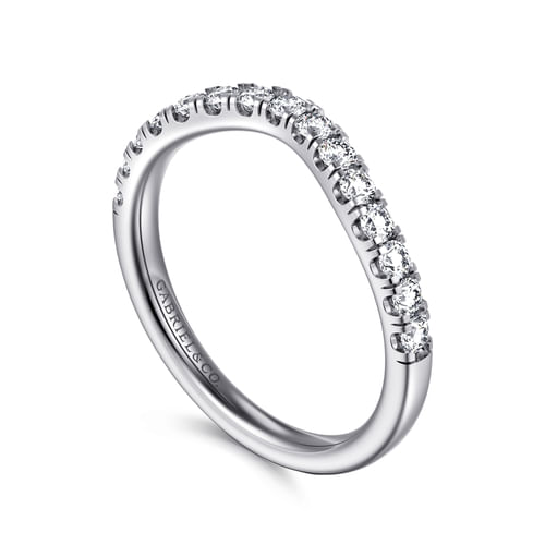 14K White Gold Diamond Matching Wedding Band