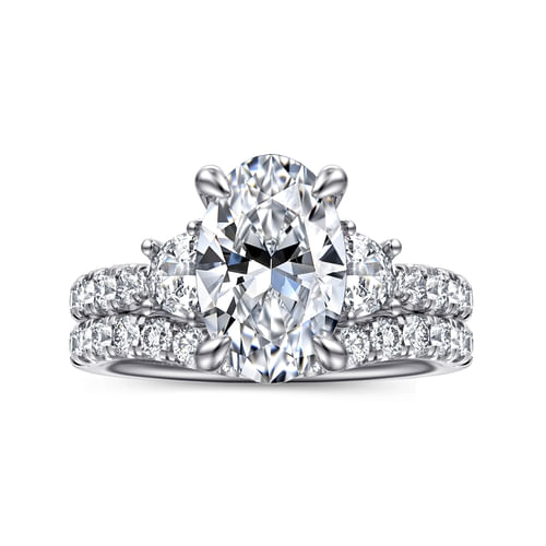 14K White Gold Diamond Matching Wedding Band
