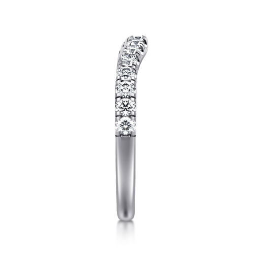 14K White Gold Diamond Matching Wedding Band