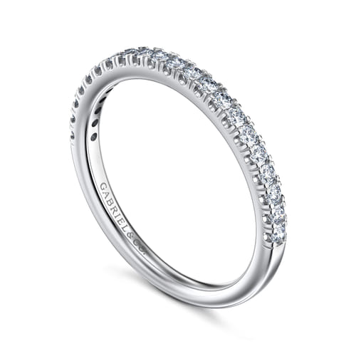 14K White Gold Diamond Matching Wedding Band