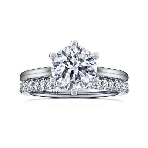 14K White Gold Diamond Matching Wedding Band