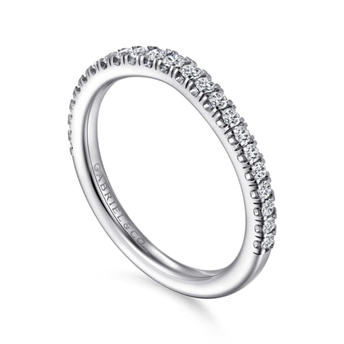 14K White Gold Diamond Matching Wedding Band