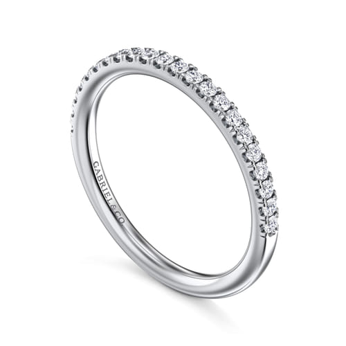 14K White Gold Diamond Matching Wedding Band