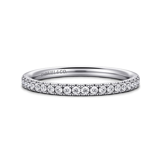 Gabriel - 14K White Gold Diamond Matching Wedding Band
